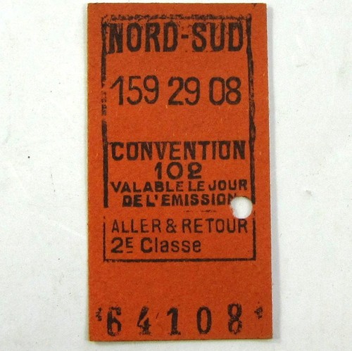 Ticket metro paris nord - metro, nord-sud