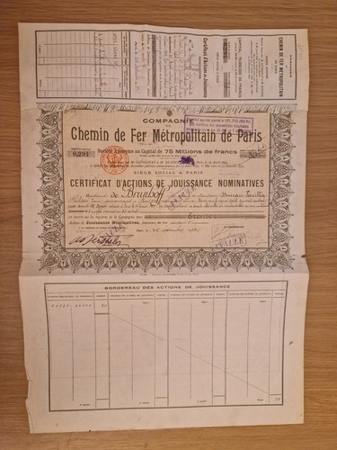 1912 metro paris cmp - paris,