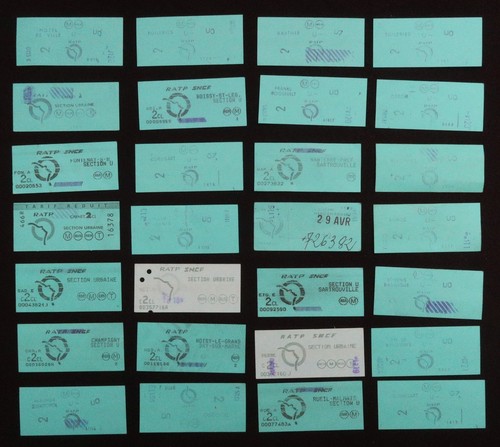 Alte tickets paris metro - 21,