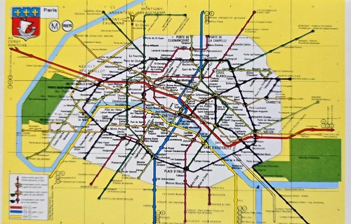 Paris metro public transport - metro,