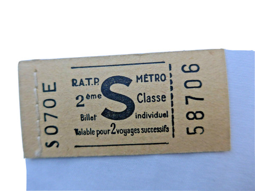 Neu 1925 orig metro ticket - orig,