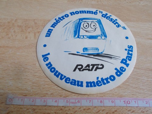 Vintage ratp aufkleber das - ratp,