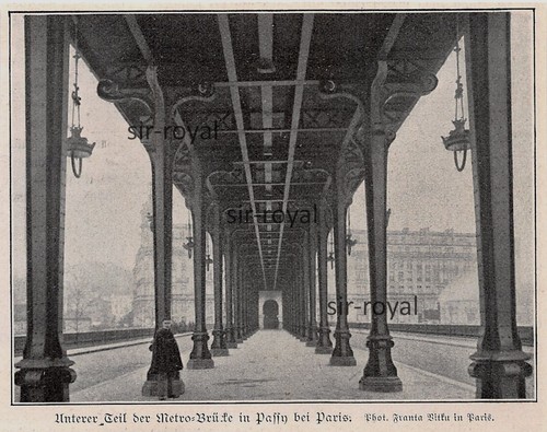 Metro brücke passy bei - brücke,