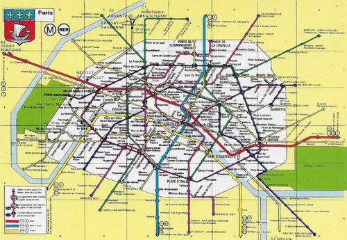 Paris metro karte - metro,