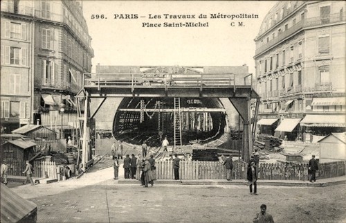 Paris metro im bau - vi,,