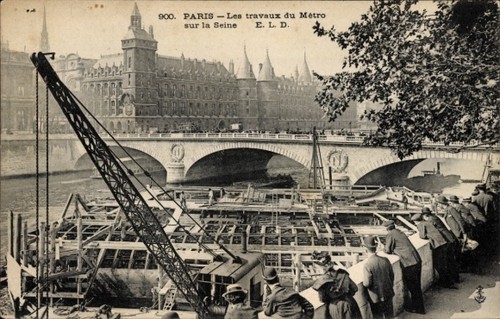 Bahn paris travaux du - ak, paris,