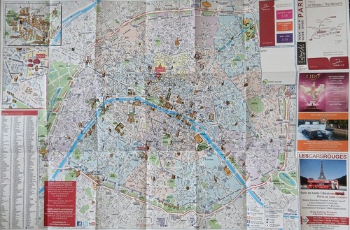 Paris grosse strassenkarte - grosse,