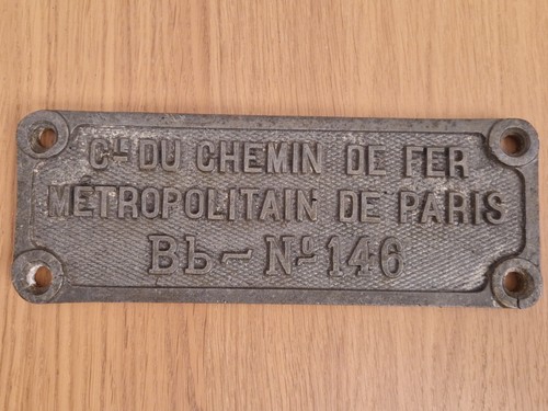 Original schild cmp metro - schild,