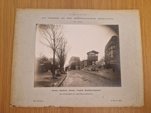 Original foto 1904 metro - foto,