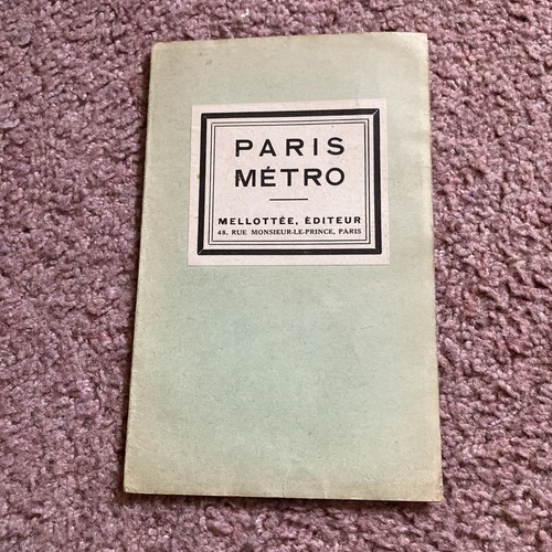 Paris metro karte mellottee - paris,